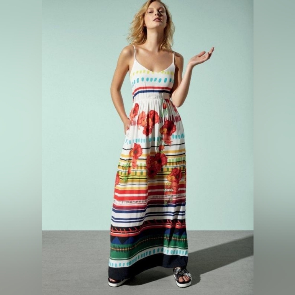 Desigual Sofia Shoulder Strap Sundress Maxi-size 36